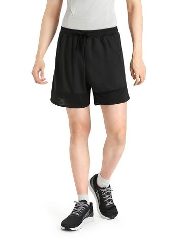 Men's Icebreaker ZoneKnit™ Merino Shorts Black | CA 1837FDNM